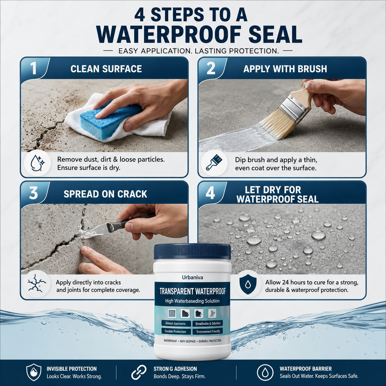 Transparent Waterproof Glue & Sealant (Pack Of 2)